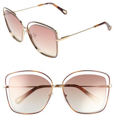 Chloé 60mm Halo Frame Sunglasses