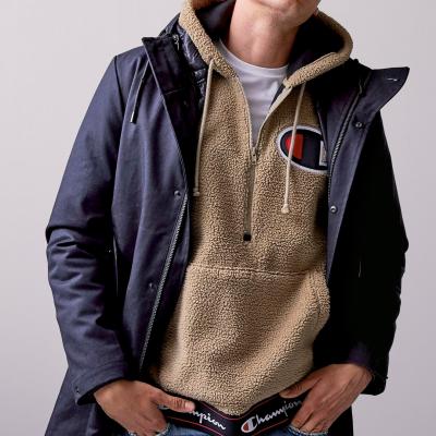 Champion Teddybear Fleece Half-Zip Hoodie (men)