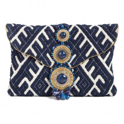 Steven by Steve Madden Beaded & Embroidered Clutch