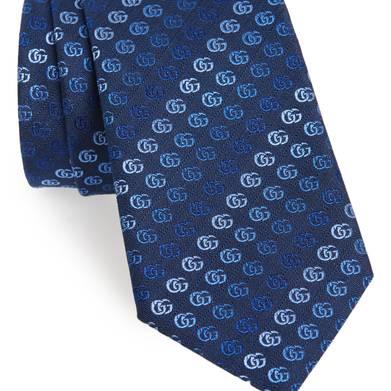 Gucci Soft Running GG Silk Tie