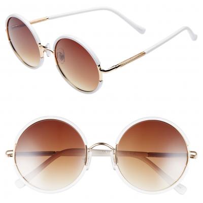 Leith 52mm Gradient Round Sunglasses