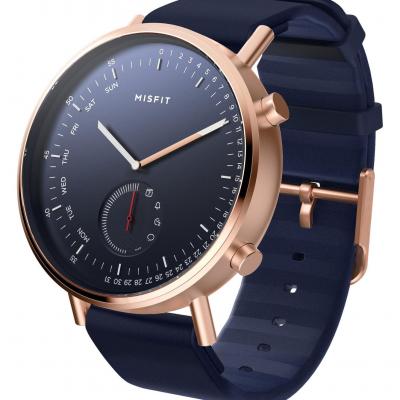 Misfit Command Hybrid Silicone Strap Smart Watch, 44mm