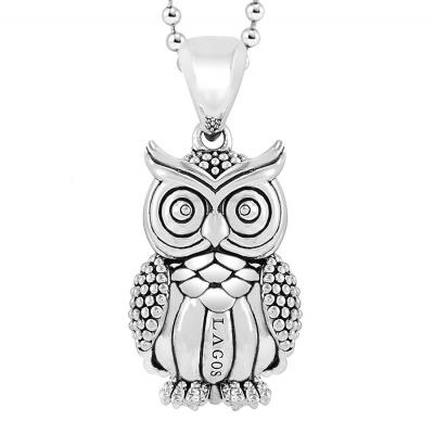 LAGOS Rare Wonders - Owl Long Talisman Necklace