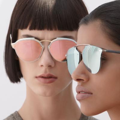 Dior Reflected Prism 63mm Oversize Mirrored Brow Bar Sunglasses