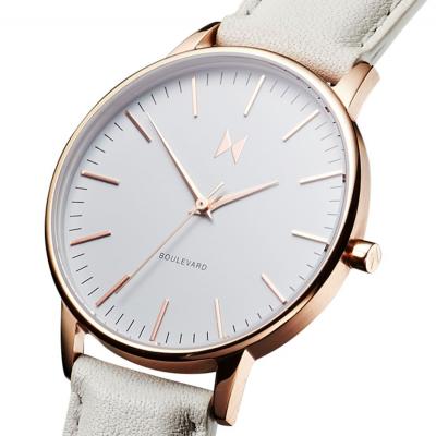MVMT Boulevard Leather Strap Watch, 38mm