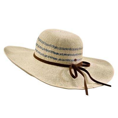 Timberland Womens Striped Wide-Brim Sun Hat