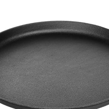 Amazon Basics Pre-Seasoned Cast Iron Round Griddle, 26.67 cm