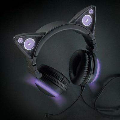 Cat Ear Headphones Purple - Brookstone