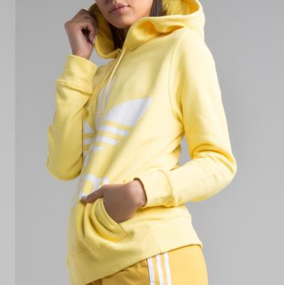 adidas Womens Pullover Trefoil Hoodie in IntLem