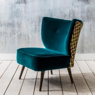 Alpana Teal Velvet Chair - Graham & Green