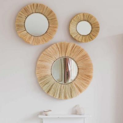 Kula Grass Round Mirror Graham & Green