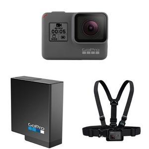 GoPro Hero 5 Black with Additional Hero 5 Battery and Chest Mount