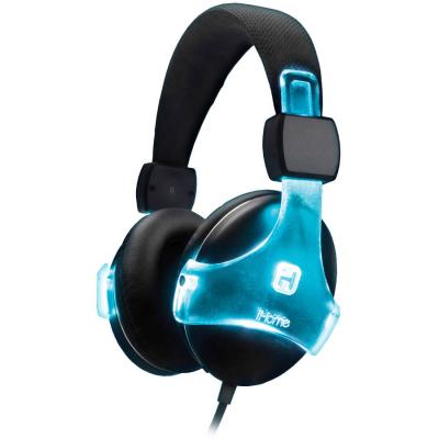 iHome Color-Changing Rechargeable Headphones with Microphone