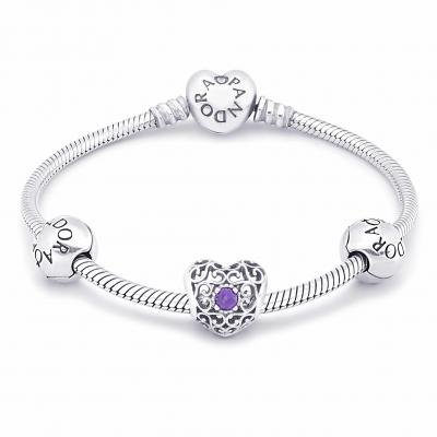 February Birthstone Bracelet - Pandora