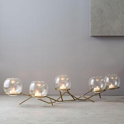 Brass & Glass Globe Centrepiece west elm