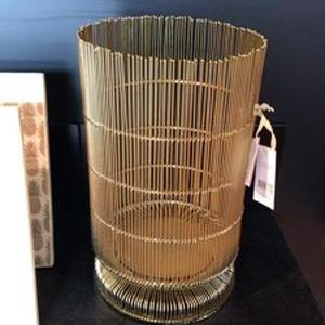 John Lewis Fusion Hurricane Lamp, Gold