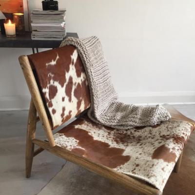 French Connection COWHIDE LEATHER CHAIR