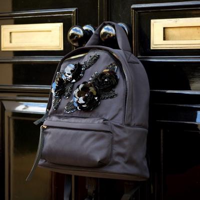 Nylon Backpack Black Nylon Rucksack By Kurt Geiger London