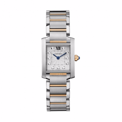 Cartier Tank Francaise ladies' two colour bracelet watch