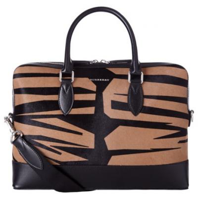 Burberry Prorsum The Barrow Animal Print Briefcase