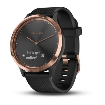 vívomove® HR Black with Rose Gold Hardware