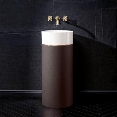 Villeroy & Boch - OCTAGON  Washbasin with pedestal Round