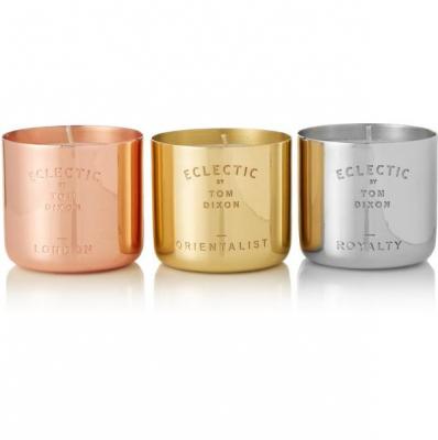 TOM DIXON London, Orientalist and Royalty set of three candles, 3 x 125g