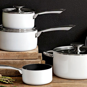 NEXT Set of Aluminium non-stick saucepans