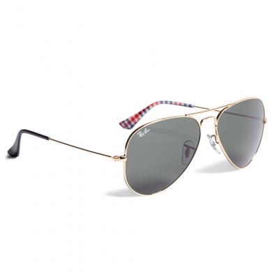 Ray-Ban® Aviator Sunglasses with Gingham