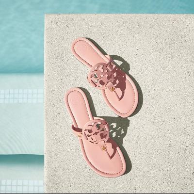 MILLER SANDAL, METALLIC SNAKE-PRINT LEATHER - Tory Burch
