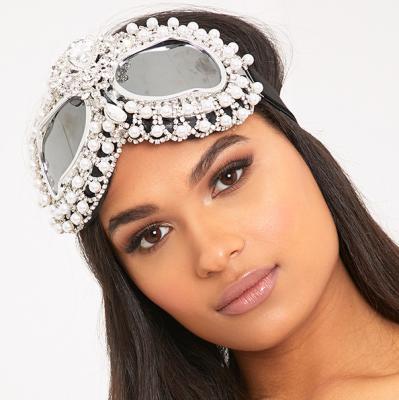 Inga Diamante Encrusted Festival Goggles Accessories  - PrettyLittleThing