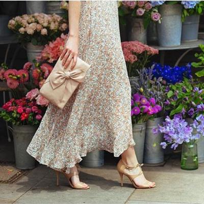 Karo Printed Silk Dress - L K Bennett