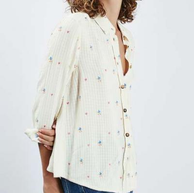 Pretty Embroidered Shirt - TopShop