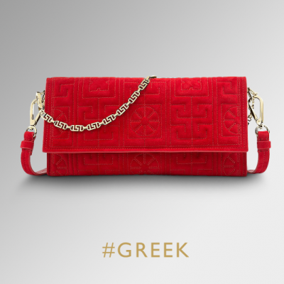 Versace #GREEK Small Rolled Bag