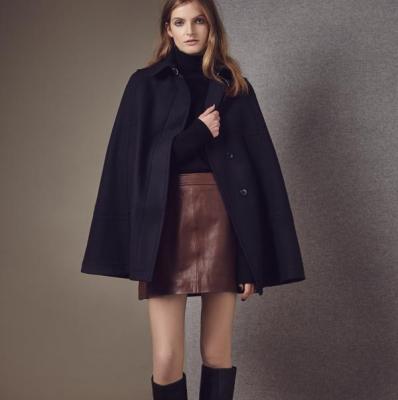 Reiss AMIRA LEATHER MINI SKIRT TAN
