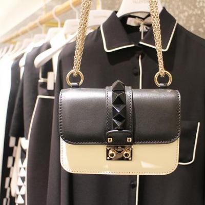 Valentino Mini Rockstud Lock Bag