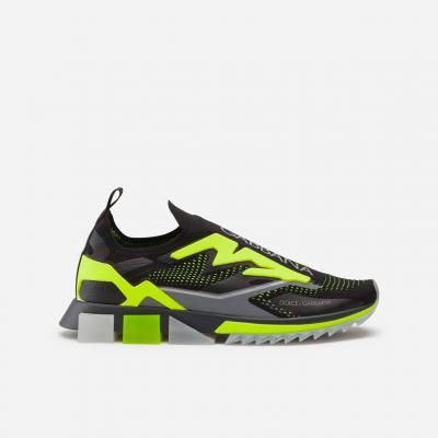 Mens Sneakers Dolce&Gabbana - STRETCH MESH SORRENTO SNEAKERS WITH LOGO