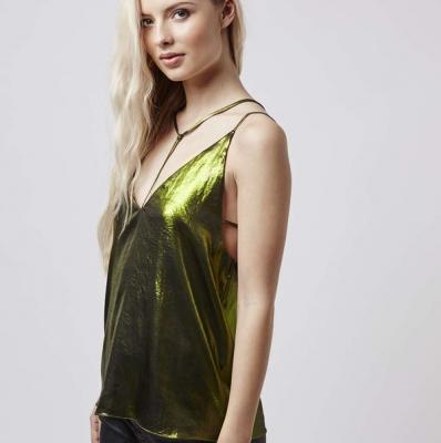 Top Shop Foil Caged Cami