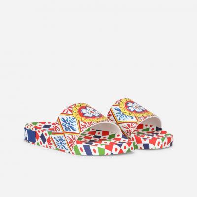 Womens Slides and Mules in MULTICOLOR CIABATTA Dolce&Gabbana