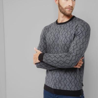 LOCHEE Geo cashmere-blend jumper