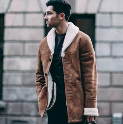 TYSON SHEARLING COAT BROWN