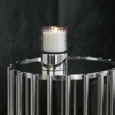 Luxe Diamond Cut Glass Candle - Small