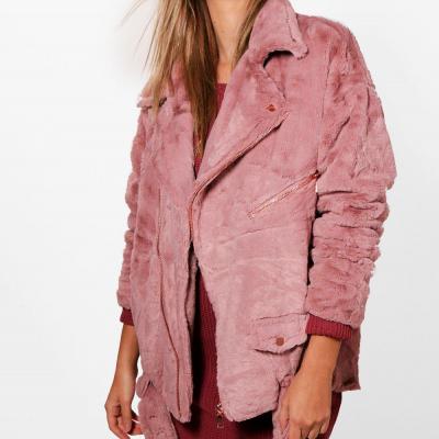 Olivia Boutique Faux Fur Aviator Jacket Boohoo