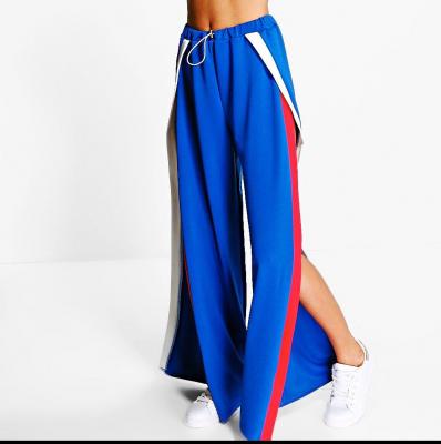 Serene Stripe Front Drawstring Waist Joggers at boohoo.com