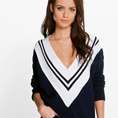 Lydia Sports Rib Jumper Boohoo