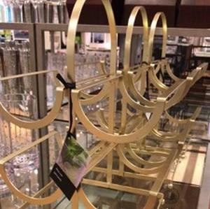 JL gold wire wine rack John Lewis