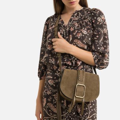 Teddy suede saddle bag , khaki, Ba&Sh La Redoute
