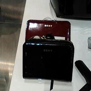 DKNY small carryall patent leather with calf trim