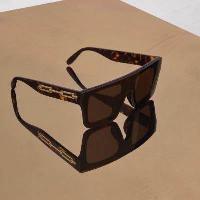 Mask Chain Sunglasses Havana Acetate Sunglasses Mulberry