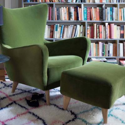 Elsa Collection armchair and footstool Graham & Green